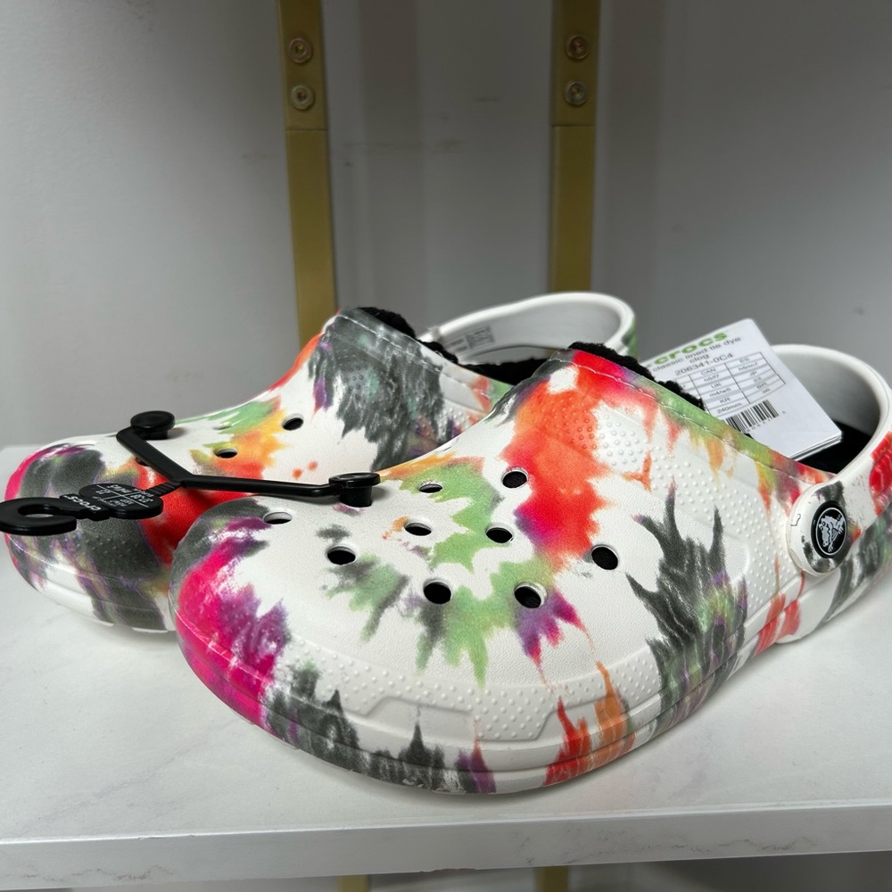 Crocs Classic Lined Tie-Dye Clogs